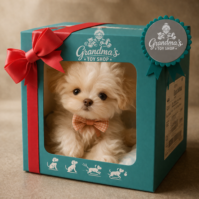 Grandma’s Toy Shop Plush Puppy Gift Box